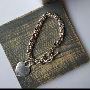 Chunky silver bracelet